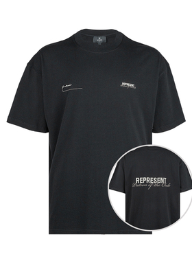 represent男经典logo印花全棉短袖T恤男士2026年春夏新款XY