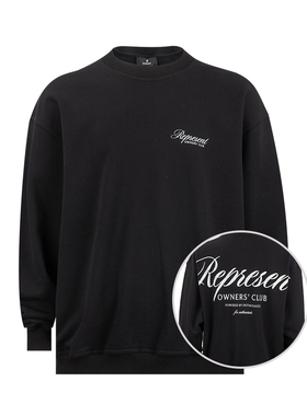 represent男经典字母logo全棉套头卫衣男士2026年秋冬新款XY