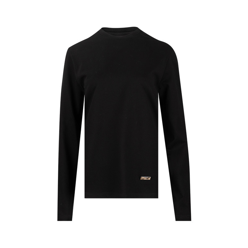 JilSander标牌全棉长袖T恤女士