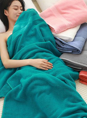【160x80cm600克】五星级大浴巾加厚加大纯棉不掉毛吸水全棉酒店