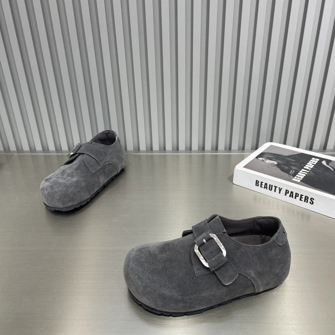 2026春季新款厚底勃肯鞋女一脚蹬复古单鞋豆豆乐福鞋时尚百搭女鞋,女鞋,勃肯鞋/软木鞋,淘宝优惠券,粉丝福利购,淘宝优惠卷