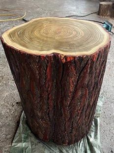 根雕凳子实木墩子木头凳天然树桩木桩原木花架茶几配凳床头柜摆件