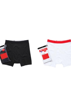 美版男女情侣纯棉美版内裤Boxer Briefs大码平角裤宽松长款经典