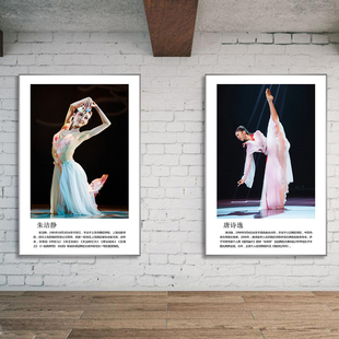 舞蹈教室挂画杨丽萍民族舞墙壁画芭蕾舞蹈家练功房名人励志装饰画