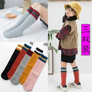 Cô gái trong vớ vớ cotton vớ trẻ em mùa xuân và mùa thu mùa đông xếp chồng cao vớ của công chúa Hàn Quốc vớ dài - Vớ