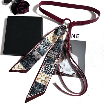 丝巾腰带配饰女丝带腰链皮带嘻哈