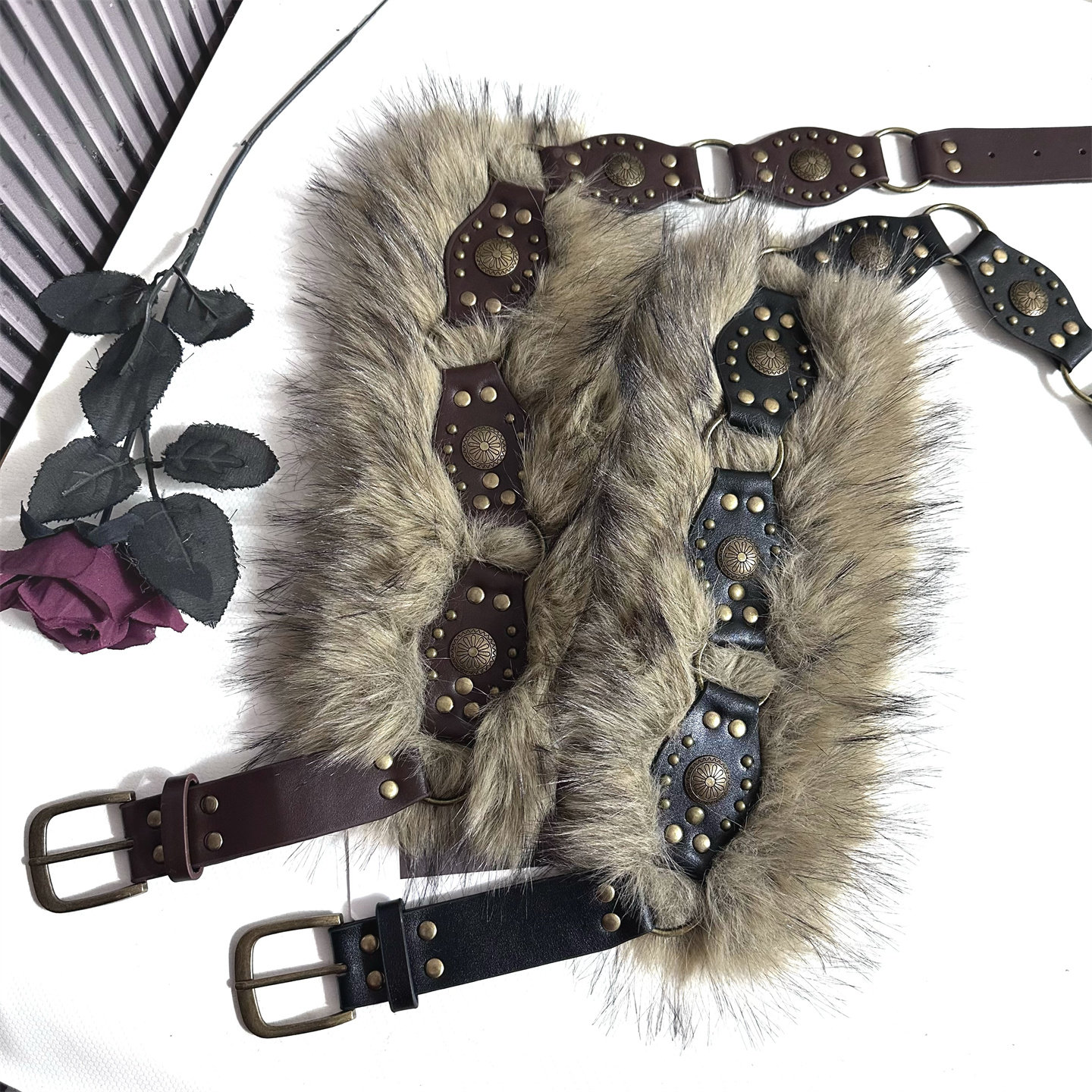 毛毛女童腰带复古废土风pu皮秋冬不能缺少的腰带时髦搭配潮流腰链,服饰配件/皮带/帽子/围巾,腰带/皮带/腰链,淘宝优惠券,粉丝福利购,淘宝优惠卷