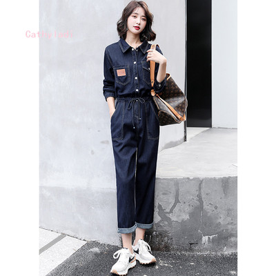 CATHYLADI时尚小个子牛仔连体裤