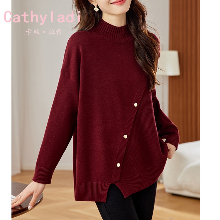 CATHYLADI高级感半高领针织衫