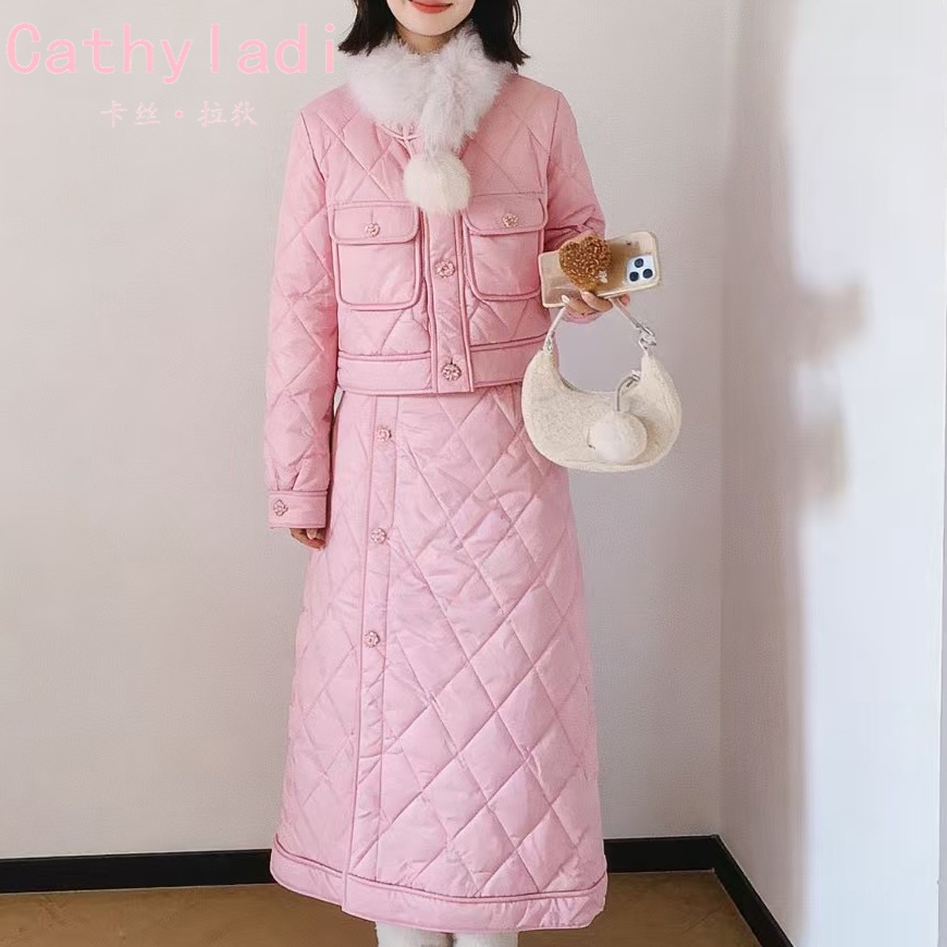 CATHYLADI小香风显瘦加厚套装