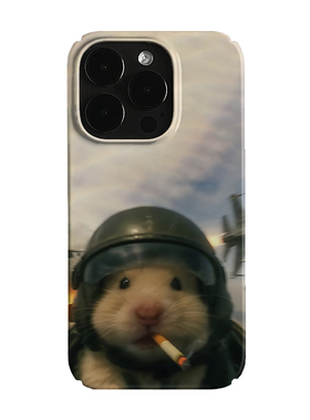 抽烟小萌宠艺术小众适用高级感卡通iPhone16pro+苹果15promax菲林手机壳新款13/1214proVIVO90