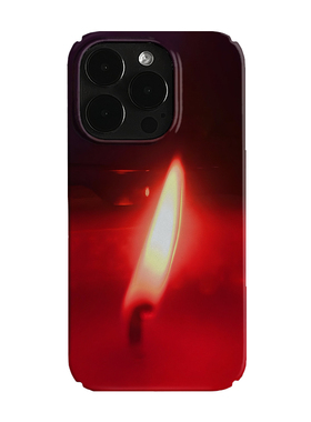 红色火苗艺术小众适用高级感卡通iPhone16pro+苹果15promax菲林手机壳新款13/1214proVIVO90