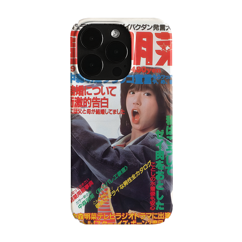 中森明菜潮流复古艺术小众适用高级感卡通iPhone17pro+苹果16promax菲林手机壳新款14/15荣耀100