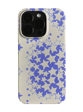 紫色星星艺术小众适用高级感卡通iPhone16pro+苹果15promax菲林手机壳新款13/1214proVIVO90