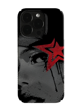 条纹红色星星艺术小众适用高级感卡通iPhone16pro+苹果15promax菲林手机壳新款13/1214proVIVO90