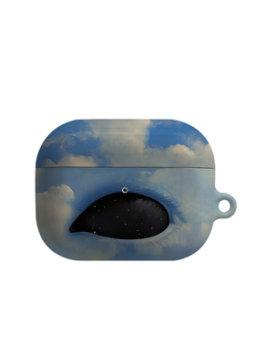 蓝色天空眼睛艺术适用苹果耳机保护套airpodspro2无线蓝牙耳机壳三代airpod二代ipod耳机套airpods3菲林