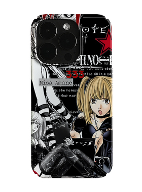 死亡笔记弥海砂二次元潮流艺术小众适用高级感卡通iPhone14pro+苹果15promax菲林手机壳新款13/12VIVO90