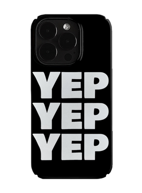 YEP字母艺术小众适用高级感卡通iPhone14pro+苹果15promax菲林手机壳新款13/12VIVO90