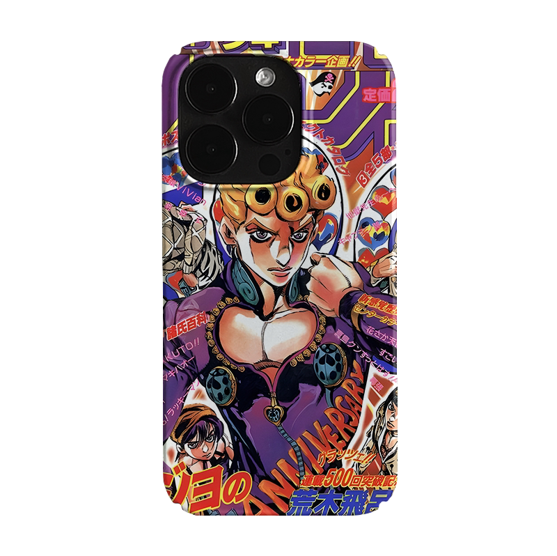 JOJO乔鲁诺动漫复古艺术潮流小众适用高级感卡通iPhone17pro+苹果16promax菲林手机壳新款14/15图片