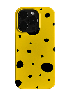 韩系黄色波点艺术小众适用高级感卡通iPhone16pro+苹果15promax菲林手机壳新款13/1214proVIVO90