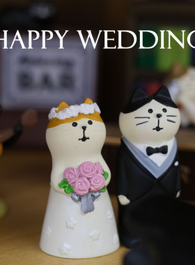 猫猫公仔情侣礼物婚庆伴手礼