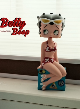 出口美式复古怀旧性感贝蒂娃娃酒吧咖啡厅装饰摆件摇头公仔模型