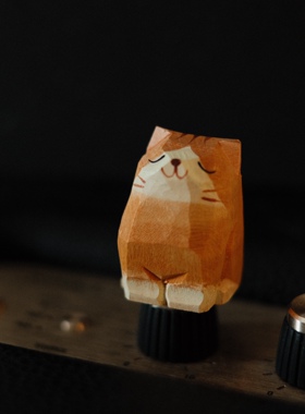胖胖橘猫装饰玩具复古怀旧公仔