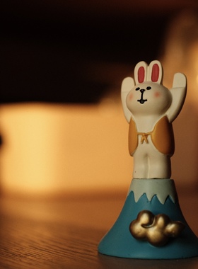 兔子公仔玩具意境装饰氛围摆件
