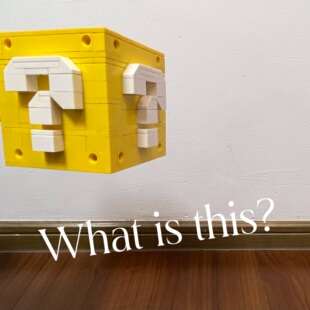 「???」马里奥兄弟问号箱MOC拼装积木可爱实用的收纳小盒子