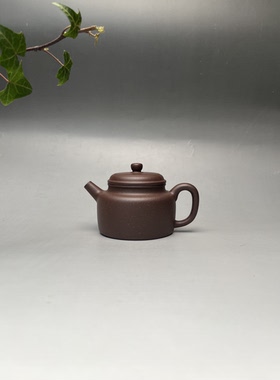 宜兴紫砂《特价福利》原矿紫泥纯手工制作经典德钟壶130cc