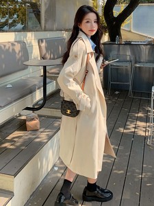 有现货 气质长款风衣2022秋季新品077-X008-P110控179无差价图片