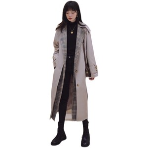 大量现货主推春装 拼接风衣女中长款 077 -2197 -P145 -K198图片