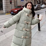 现货，上了就能卖可主推豆绿色长款服077-2196-P185-K268，女装棉衣/棉服，浙宝100