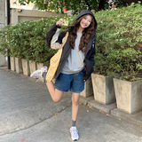 2025春秋季新款设计感炸街工装棒球服外套女韩版宽松休闲夹克上衣，女装短外套，浙宝100