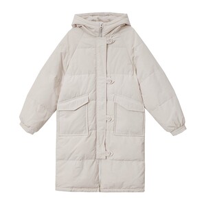 现货，上了就能卖 米白色中长款加厚服077-2802-P185-k268图片