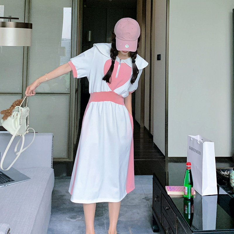 现货主推，数据长款针织拼接连衣裙女B100-3172-P115-k168,女装连衣裙,浙宝100