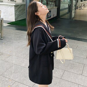 现货数据主推2023春季新款学院风西装外套077-2216-P110-k168图片