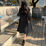 2022秋季新品现货主推长款气质风衣X008-P110-控179，女装风衣，浙宝100