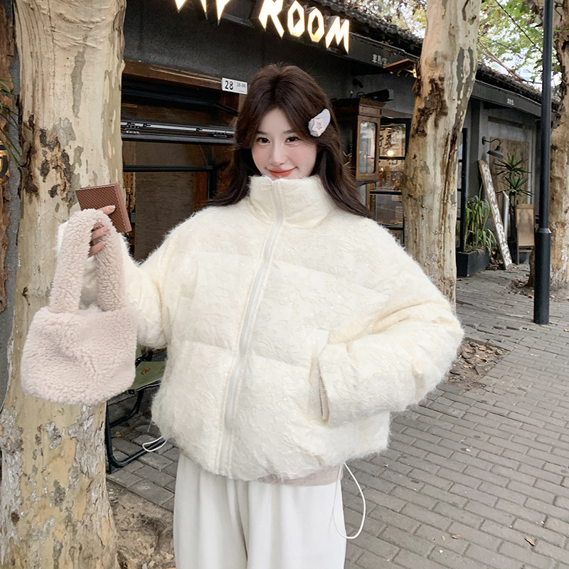 现货，数据很好，毛毛短款90白鸭绒羽绒服外套7029-p268-k368,女装棉衣/棉服,浙宝100