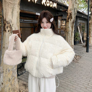 现货，数据很好，毛毛短款90白鸭绒羽绒服外套7029-p268-k368图片
