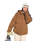 3号出货短焦糖色短款羽绒服外套077-2309-160-238，女装棉衣/棉服，浙宝100