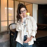 【现货】韩系休闲百搭小外套B100-7001p120-k178，女装风衣，浙宝100