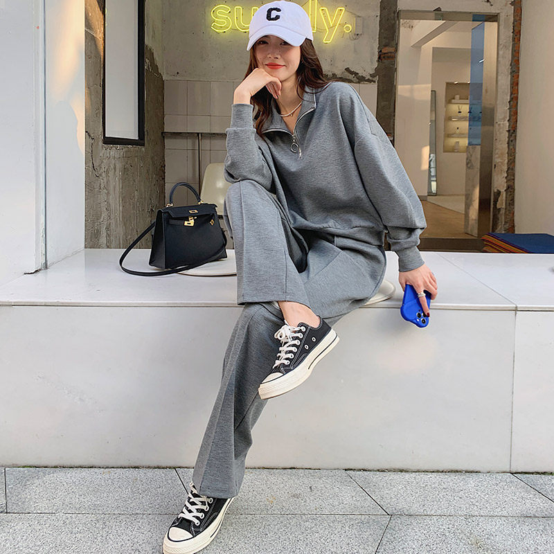 现货春季新款时尚减龄卫衣两件套077-2222-P115控188无差价，女装套装/套裙，浙宝100