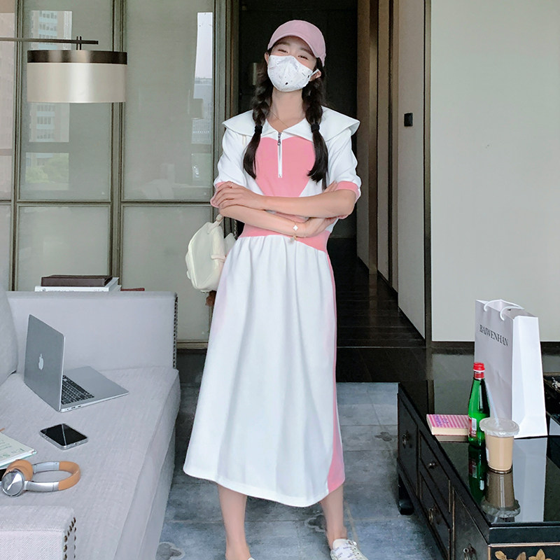 现货主推，数据长款针织拼接连衣裙女B100-3172-P115-k168,女装连衣裙,浙宝100