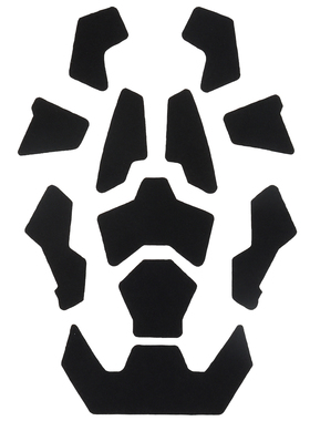 户外CS野战高切头盔魔术贴 FAST头盔配件改装盔魔术贴 毛面背胶贴