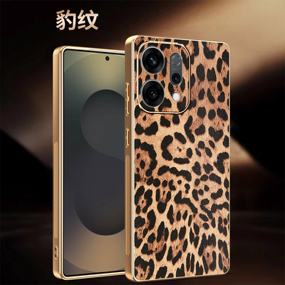 适用opporeno14手机壳豹纹