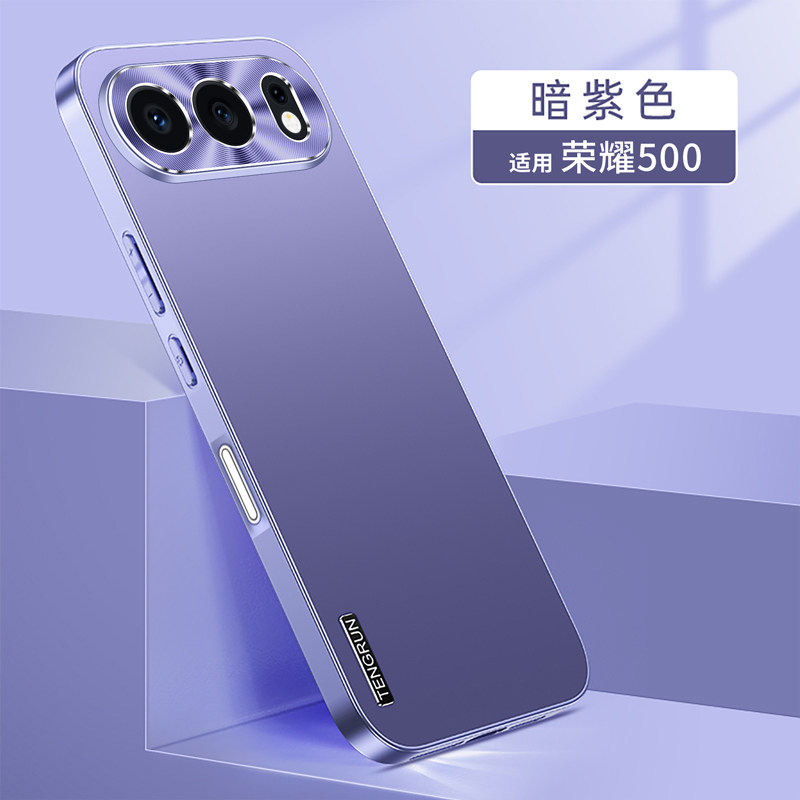 适用华为荣耀500手机壳honor500pro保护金属套MEY一AN00镜头全包防摔MEP磨砂软por男女生ANOO新款p五百高级感