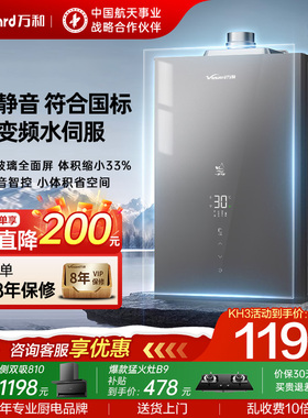 万和燃气热水器双伺服电家用天然气款恒温一级节能16升官方旗舰店