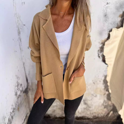 2025 Women's Independent Station Casual All-match Lapel Pock