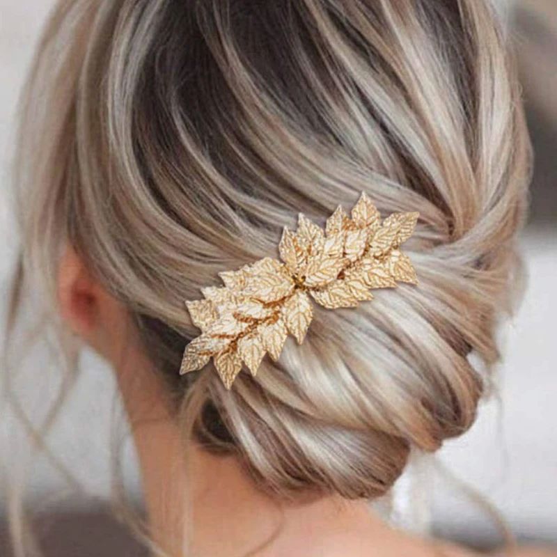 Wedding Hair Accessories Leaf Hair Clips for Women Fashion C